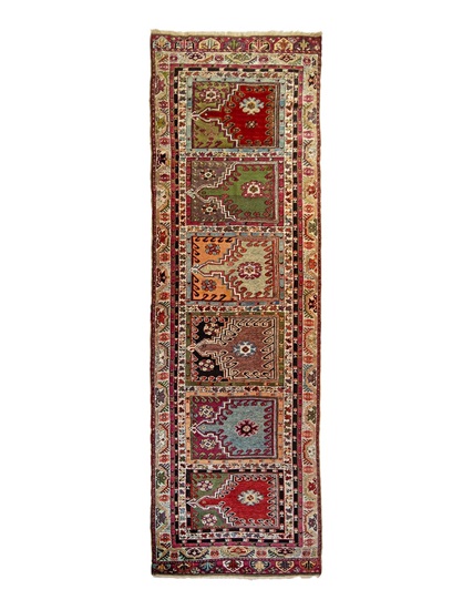 Mucur Saflı Halı 19. Yüzyıl 123 x 380 cm