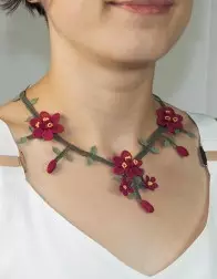 Midsummer Night Lily Necklace Nallıhan Needle Lace PGI