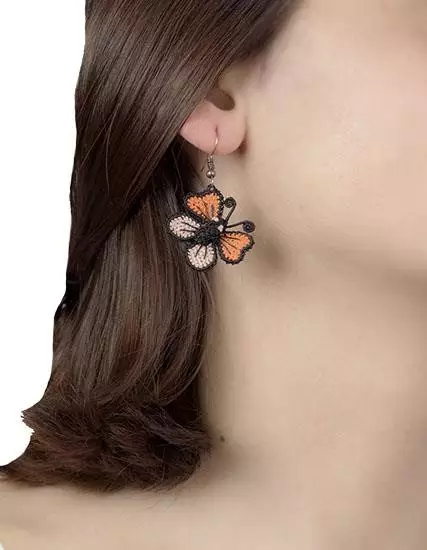 Butterfly Earring Nallıhan Needle Lace PGI
